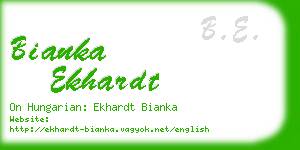 bianka ekhardt business card